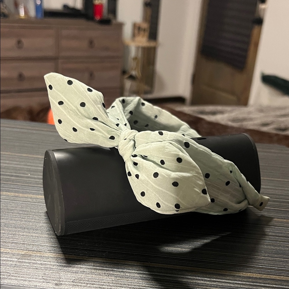Polka Dot Hairband - Black and White
